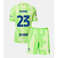 Barcelona Jules Kounde #23 Tredje Tröja Barn 2024-25 Kortärmad (+ Korta byxor)